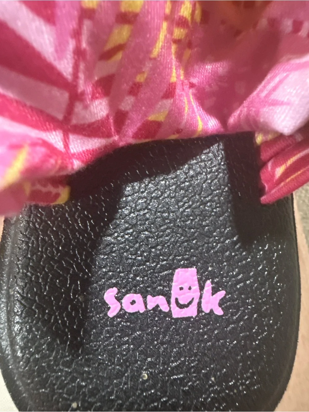 Sanuk Yoga Sling Sandals Size-4-5 Tropical Print